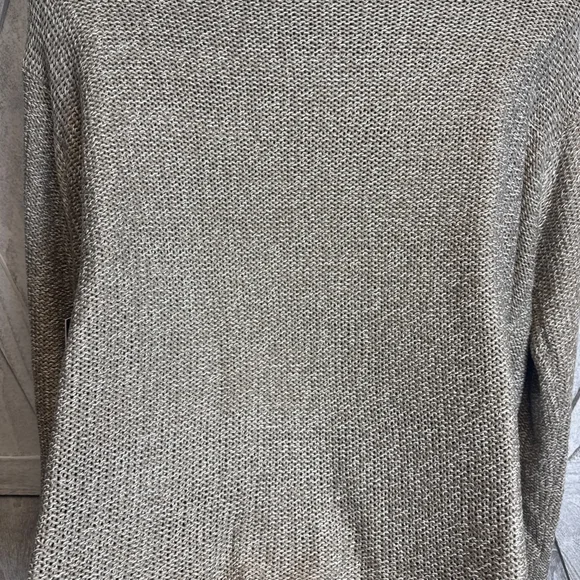 Women's MERI SKYE V-Neck Sweater 5X Beige White - Picture 7 of 8